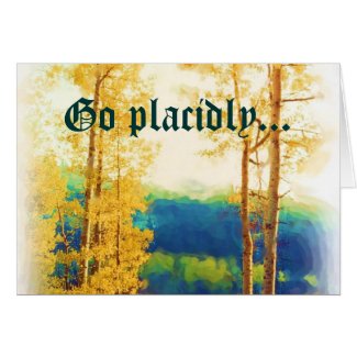 DESIDERATA Faded Aspens card zazzle_card