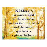 DESIDERATA Faded Aspens postcard