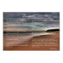 Desiderata  Inspirational Poem and Seashore Poster