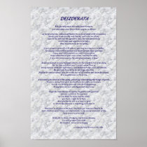 Desiderata Marble Posters