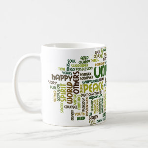 Desiderata Motivational Word Cloud Cup mug