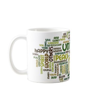 Desiderata Motivational Word Cloud Cup mug