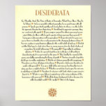 DESIDERATA POSTER