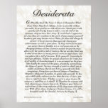 DESIDERATA Poster by Max Ehrmann MANY SIZES