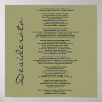 Desiderata Poster - Change Background Color