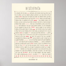 Desiderata Posters
