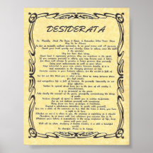 DESIDERATA Tattoo-Aged Sun Parchment Print