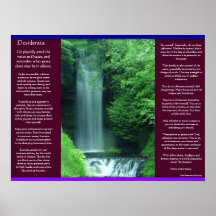 DESIDERATA Waterfalls Posters