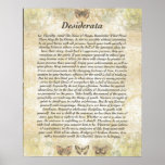 DESIDERATA with Cheerful Butterflies Poster