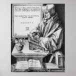 Desiderius Erasmus  of Rotterdam, 1526 Print