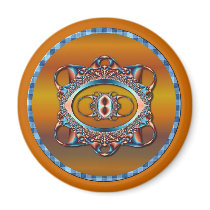 Design 6 Fractal Fridge Magnet