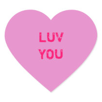 Design a Pink Conversation Heart Sticker
