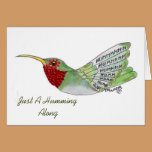 Design Bird Hummer cards