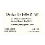Design By Julio & Jeff Business Card Templates