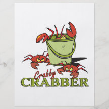 design for a crabby crabber full color flyer