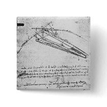 Design for a flying machine pinback buttons