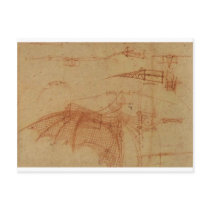 Design for a flying machine postcards by LeonardoDaVinci Design for a flying machine postcards