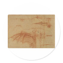Design for a flying machine stickers by LeonardoDaVinci Design for a flying machine stickers