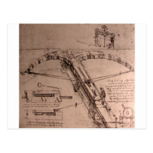 Design for an enormous crossbow post card