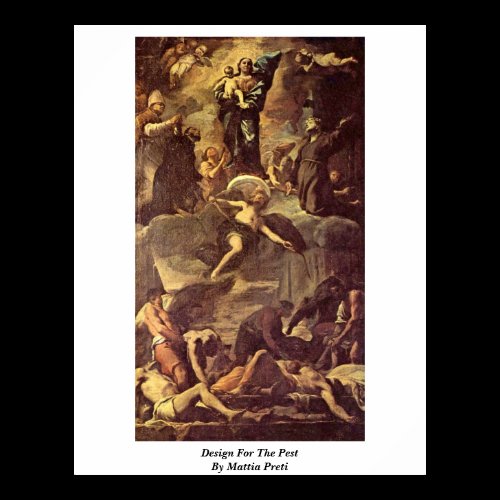 Design For The Pest By Mattia Preti Print