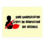 Design für Kinderrechte: Keine Kindersoldaten! Postcards