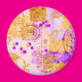 Design in Gold and Purple Fridge Magnets Design in Gold and Purple Fridge Magnets