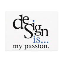 Design is... (blue) post cards