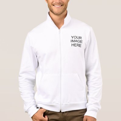 Design It American Apparel Fleece Zip Jogger Printed Jacket