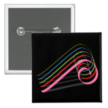 Design of a Christmas Ribbons Pinback Buttons