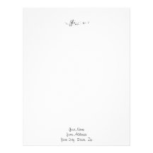 Design Of A Twisting Musical Score Customized Letterhead