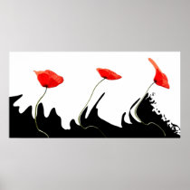 Design poppies poster