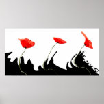 Design poppies poster