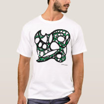 Design with green and black 005 t-shirts