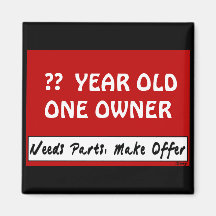 Design Your Birthday Sign Magnet
