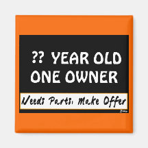 Design Your Birthday Sign Refrigerator Magnet