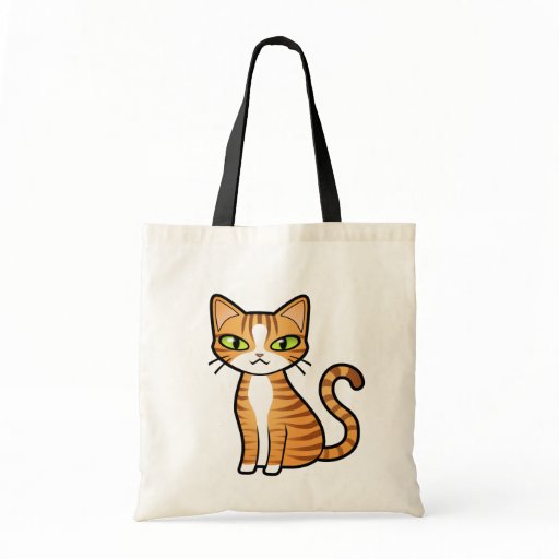 design_your_own_cartoon_cat_tote_bags ...