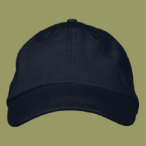 Design Your Own Embroidered Hat - Navy Blue embroidered hats