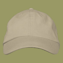 Design Your Own Embroidered Khaki Cap embroidered hats