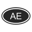 AA Armed Forces Europe Euro Style Oval Sticker