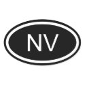 NV Nevada Euro Style Oval Sticker