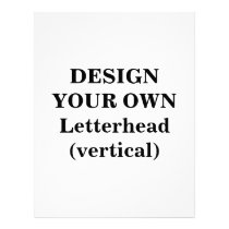 create, your, own, letterhead, vertical, make, design, template, Papel de cartas com design gráfico personalizado