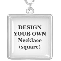 create, your, own, necklace, square, make, design, template, Halskæde med brugerdefineret grafisk design