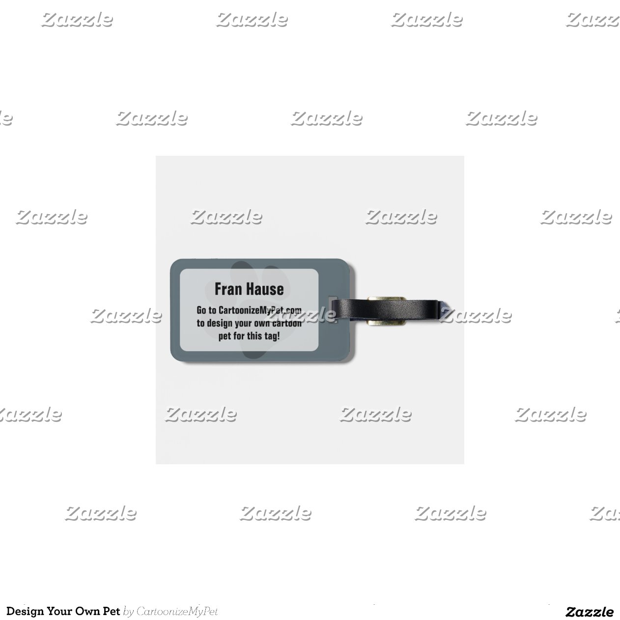 Design Your Own Pet Tags For Bags Zazzle