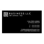 design your own QR code: plain black and white. Business Card Templates