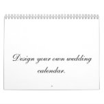 Design Your Own Wedding Calendar Planner or Gift