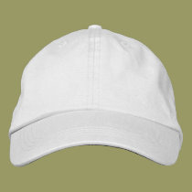 Design Your Own White Embroidered Baseball Cap embroidered hats
