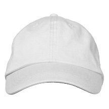 Design Your Own White Embroidered Baseball Cap