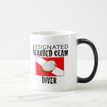 Designated Bearded Clam Diver Coffee Mugs