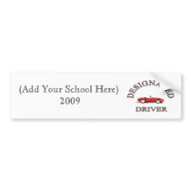 Designated Driver Bumper Sticker bumper stickers