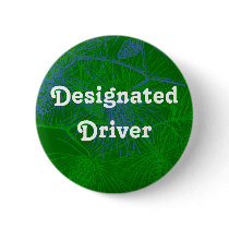 Designated Driver Pine Holiday Button buttons